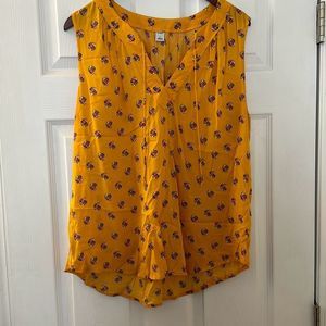 OLD NAVY Floral Sleeveless Blouse - Size L